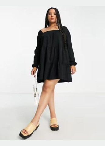 Чорна кежуал сукня Asos однотонна