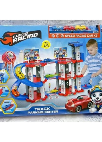 Іграшковий трек паркування Childrens Rail Car MH2004 Щенячий патруль 75 деталей 3 машинки Domotec (367074475)