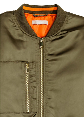 Оливковая (хаки) бомбер H&M