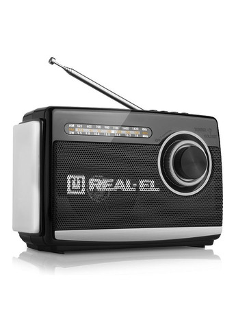 Радіоприймач 1.0 X-510 Black, 3 Вт, пластиковий корпус, FM/AM/SW, USB, SD/microSD, акумулятор, ліхтарик Real-El (362474784)