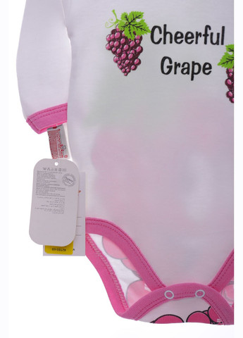 Боді з довгим рукавом для дівчинки з виноградником бавовна см (42190) Minixx (296193285)