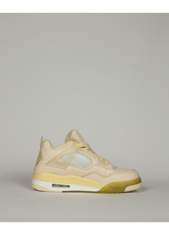 Бежеві Осінні кросівки чоловічі nike air jordan 4 retro fur beige найк аір джордан No Brand