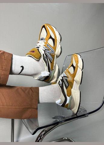 Коричневі Осінні кросівки чоловічі і жіночі new balance 9060 'workwear' | нью баланс 9060 коричневі No Brand