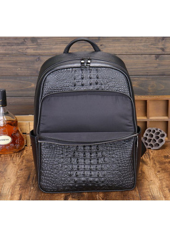 Большой мужской кожаный городской рюкзак с тиснением рептилия крокодил для повседневного использования сумка для мужчин ProDobro (363259323)