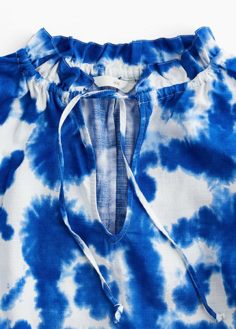 Синее кэжуал платье H&M однотонное