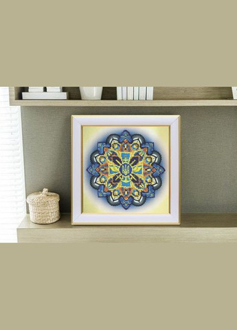 Набор для вышивки бисером Мандала "Героям Слава!", 17x17 см No Brand (340484075)