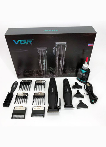 Профессиональный набор для стрижки волос V-640 аккумуляторный Barber Combo PREMIUM. Цвет: VGR (364666127)