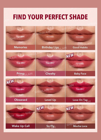 Тинт блеск для губ Take A Hint Lip Tint тон Cheeky, 3.5 гр Sheglam (330762302)
