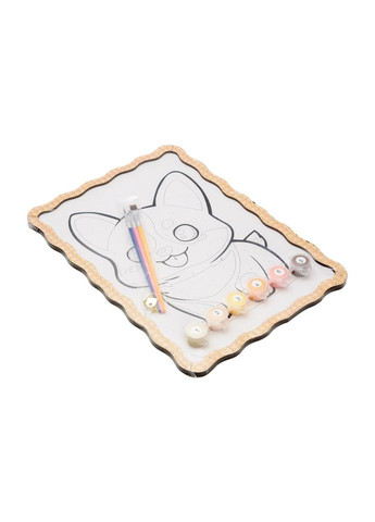 Картина по номерам "Корги" Puz-22941 формат А4 кисточка, краски, крепеж для стены No Brand (330602827)