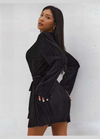 Чорна повсякденний жіноча сукня No Brand однотонна