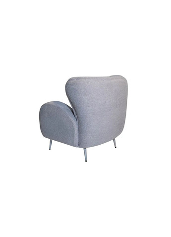 Крісло Каміла сидіння тканина 835x885x865 метал ноги срібло Prestol (356683768)