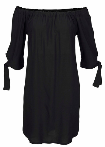 Черное платье Lascana однотонное