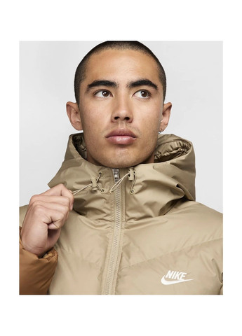 Коричнева куртка чоловіча windrunner primaloft storm-fit hooded puffer brown fb8185-248 Nike