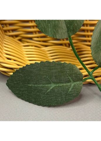 Лист искусственный под розу 3-ка, 13 см - зеленый. Plus-plus (354793949)