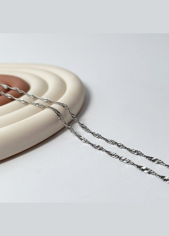 Срібна цепочка Ланцюжок Сінгапур см срібло 925 проби Родоване 2.00г 801р2/40 No Brand (307172958)