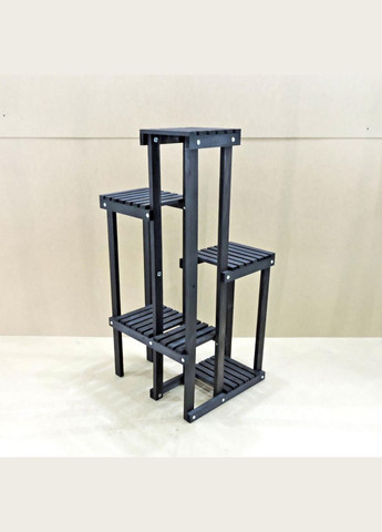 Підставка для квітів з дерева Ангумуа венге (ЦВТ-002812) No Brand (328227836)