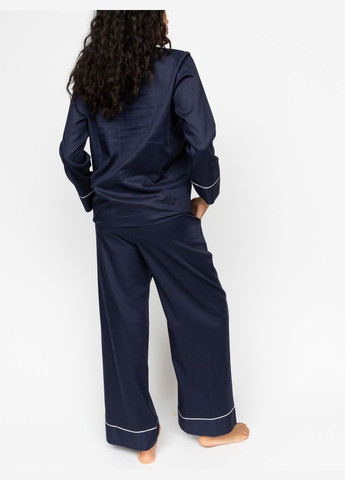 Темно-синя всесезон піжама жіноча 0602_nay кофта + брюки Cyberjammies Hotel