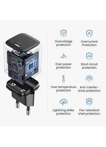 Мережевий зарядний пристрій mini 20W Charger EU (UGR-90664) (UGR-90664) Ugreen CD318 Nexode (361346657)