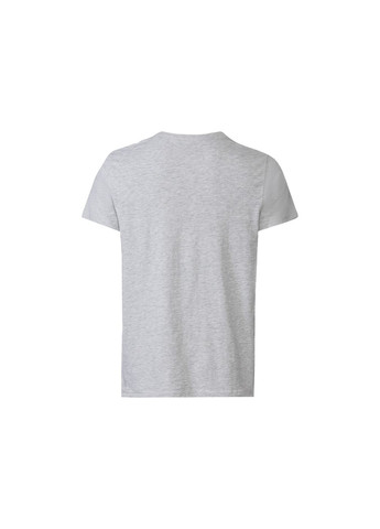 Серая футболка хлопковая з принтом для мужчины lenzing ecovero 418248 Livergy