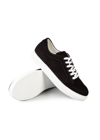 Черные кеды мужские бренда 9200458_(1) ModaMilano