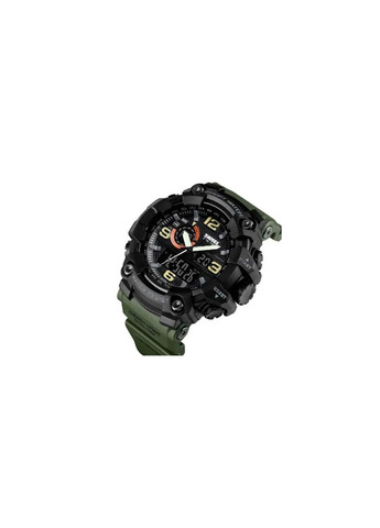 Часы наручные мужские 1520AG ARMY GREEN, военные мужские наручные часы зеленые. Цвет: зеленый Skmei (364664455)