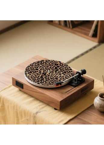 Слепут для пластинок коврик для винилового проигрывателя из войлока, Леопардовый No Brand (366303760)