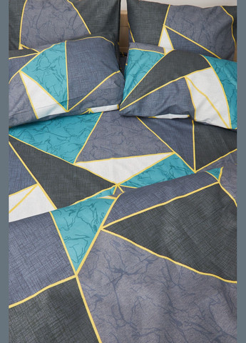 Комплект постельного белья полуторный 143х210 наволочки 4х70х70 Микросатин Premium (MS-820001477) Moon&Star Triangles (285717288)