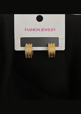 Серьги застежка – кольцо золотого цвета 32014 Fashion (335814454)
