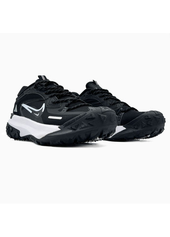 Черные демисезонные кроссовки мужские nike acg mountain fly black / white найк асж маунс флай No Brand