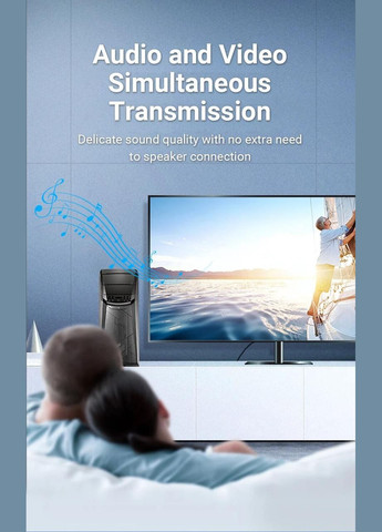 Переходник Display Port (DP) на HDMI 4K/30Hz (Full HD) (HBOB0) Vention (322196695)