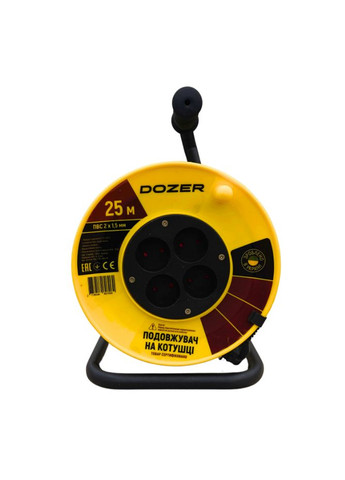 Удлинитель на катушке б/у ПВС 25м (2,0 х 1,5) Dozer (317419870)