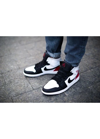 Цветные демисезонные кроссовки мужские nike air jordan 1 mid se borrows a union la style colorway найк аир джордан No Brand