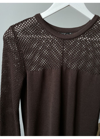 Джемпер хлопок, женский джемпер, лонгслив, лонг шоколадный No Brand (362561320)