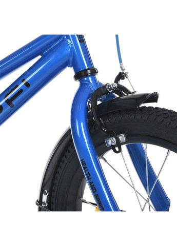 Велосипед детский MB 16012-1, 16 дюймов, синий PROF1 (370977192)