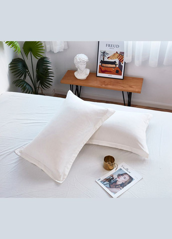 Постільна білизна Варена бавовна Антрацит+Білий двостороння Євро Love You (300229033)