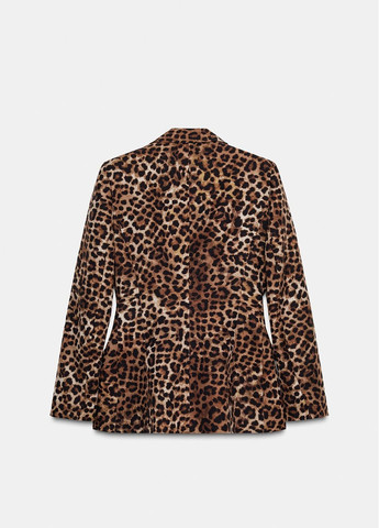 Цветной женский жакет Zara леопардовый - демисезонный