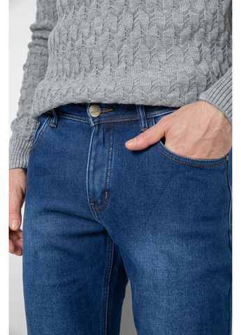Синие демисезонные джинсы мужские на флисе,, 254r2408 Ager