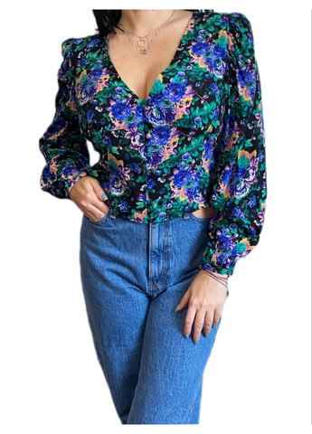 Комбинированная блузка Fashion Club