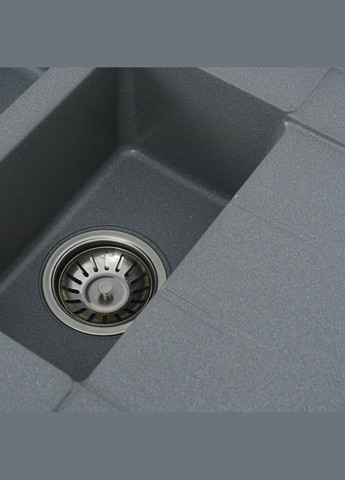 Гранитная мойка для кухни TOSKANA 7850W матовая Серый муссон Valeso (358059004)