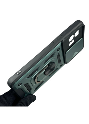 Чохол для G72 броньований з кільцем-тримачем підставкою зі шторкою на моторола г72 зелений rg1 Motorola (366389545)