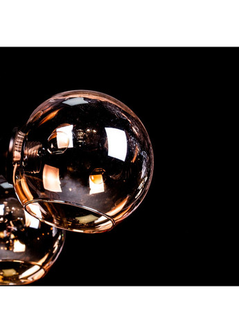 Люстра в стиле лофт на 6 лампочек N5130/6/BK+WOOD No Brand (352229839)