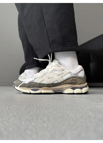 Цветные демисезонные gel-nyc коричневый/кремовый Asics 140635