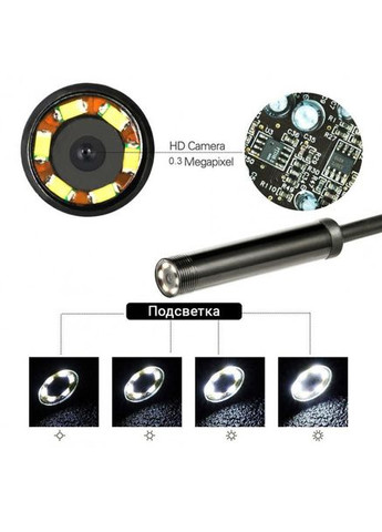 Цифровой эндоскоп CWa 3 в 1 камера micro USB/USB/Type-C 5.5 мм гибкий 5 м (74050518) CAR (330778561)