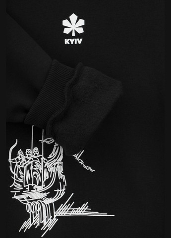 No Brand світшот дитячий з принтом flk01kyiv 152 см shop (2000990872128) чорний