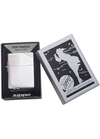 Запальничка 1935 "1935 REPLICA" brushed chrome Zippo (316619978)