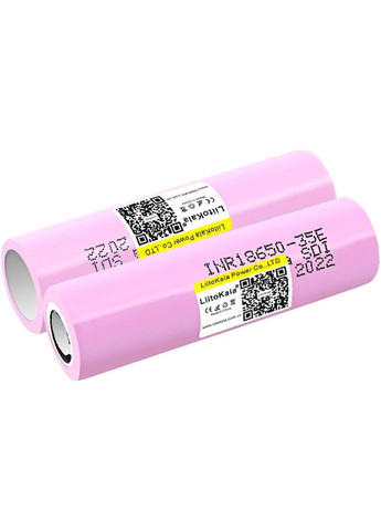 Высокоёмкий аккумулятор Lii-35E 18650 3500mah без защиты (Розовый) LiitoKala (335835126)