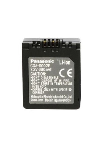 Аккумулятор CGA-S002E (заменяем с CGA-S002, DMW-BM7, CGR-S002) для камер Panasonic (372010526)