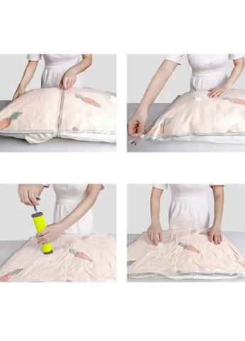 Комплект набір вакуумних багаторазових пакетів із насосом для економії місця зберігання речей 50х70 см 10 штук (478025-Prob) Unbranded (301731446)