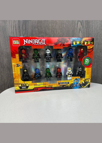 Детский набор фигурок героев Ninjago фигурки игрушечные персонажи Ниндзяго 12 шт Diy (321969117)