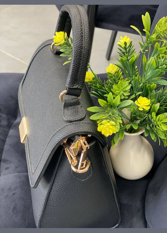 Жіноча класична сумка з еко-шкіри чорного кольору 32258 Fashion (338188006)